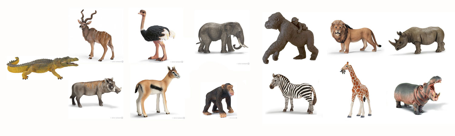 African Animals Set of 13. – Montessori Materials
